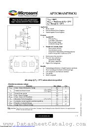 APTC80AM75SCG datasheet pdf Microsemi