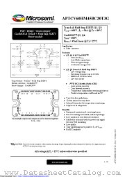 APTCV60HM45BC20T3G datasheet pdf Microsemi