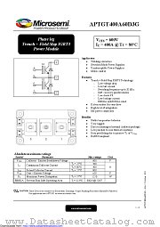 APTGT400A60D3G datasheet pdf Microsemi