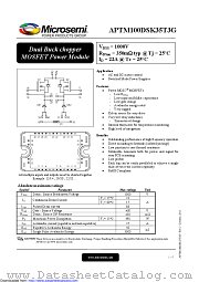 APTM100DSK35T3G datasheet pdf Microsemi