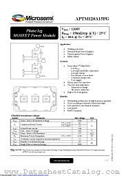 APTM120A15FG datasheet pdf Microsemi