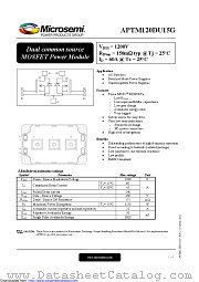 APTM120DU15G datasheet pdf Microsemi