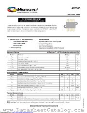 ARF300 datasheet pdf Microsemi