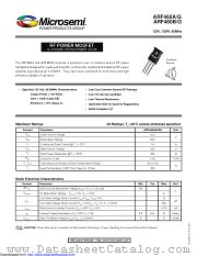 ARF460AG datasheet pdf Microsemi