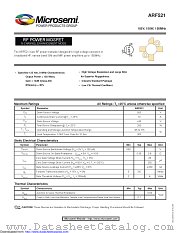 ARF521 datasheet pdf Microsemi