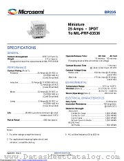 BR235-290A2-28V-003L datasheet pdf Microsemi