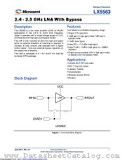LX5563LL datasheet pdf Microsemi