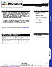 GG72220-04 datasheet pdf Microsemi