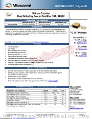 MSICSN10120CA datasheet pdf Microsemi