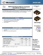 JANS2N4261UBC datasheet pdf Microsemi