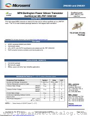 2N6300E3 datasheet pdf Microsemi