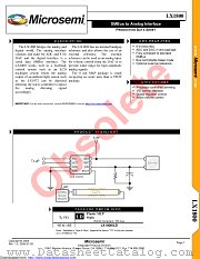 LX1800ILD datasheet pdf Microsemi