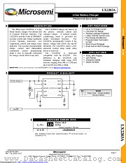 LX2203AILD datasheet pdf Microsemi