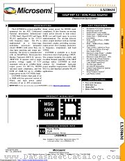 LX5506MLQ datasheet pdf Microsemi