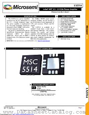 LX5514LL datasheet pdf Microsemi