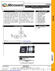LX5560LL datasheet pdf Microsemi
