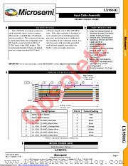 LX9501G datasheet pdf Microsemi