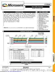 LX9506G datasheet pdf Microsemi