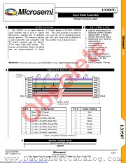 LX9507G datasheet pdf Microsemi