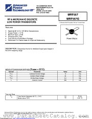 MRF557 datasheet pdf Microsemi