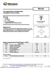 MS1202 datasheet pdf Microsemi