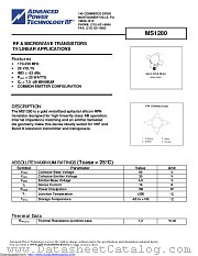 MS1280 datasheet pdf Microsemi
