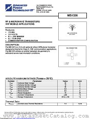 MS1336 datasheet pdf Microsemi