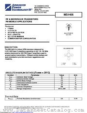 MS1406 datasheet pdf Microsemi