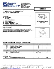 MS1582 datasheet pdf Microsemi