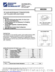 MS2200 datasheet pdf Microsemi