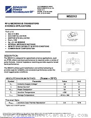 MS2212 datasheet pdf Microsemi