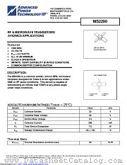 MS2290 datasheet pdf Microsemi