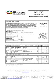 MS2553C datasheet pdf Microsemi