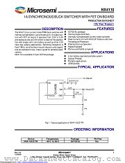 NX4110CZ1TR datasheet pdf Microsemi