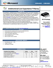 USB50812E3/TR7 datasheet pdf Microsemi