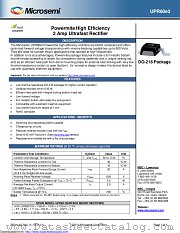 UPR60e3/TR7 datasheet pdf Microsemi