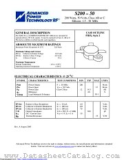 S200-50 datasheet pdf Microsemi
