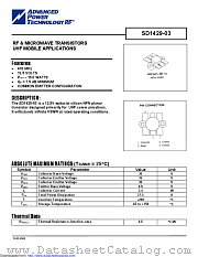 SD1429-03 datasheet pdf Microsemi