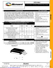 UPS1040 datasheet pdf Microsemi