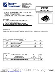SRF4427 datasheet pdf Microsemi
