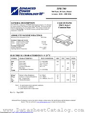 TPR700 datasheet pdf Microsemi