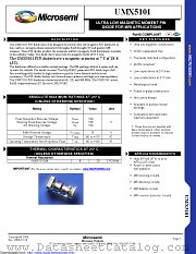 UMX5101 datasheet pdf Microsemi