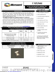UMX5601 datasheet pdf Microsemi