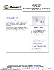 UMX9501FMR datasheet pdf Microsemi