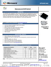 UPGA301AE3 datasheet pdf Microsemi