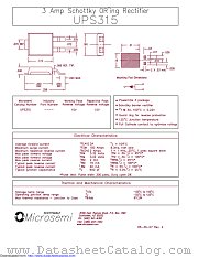 UPS315e3/TR13 datasheet pdf Microsemi