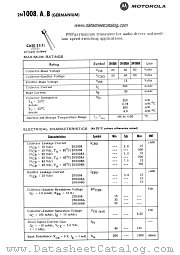 2N1008 datasheet pdf Motorola