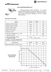 2N1011 datasheet pdf Motorola