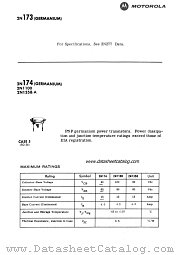 2N174 datasheet pdf Motorola