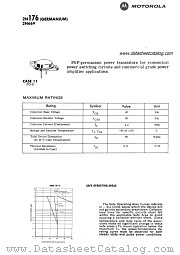 2N176 datasheet pdf Motorola